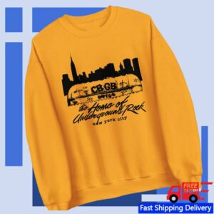 kenny Cbgb Merch Store Yellow Cbgb Sweatshirta kenny Cbgb Merch Store Yellow Cbgb Sweatshirta