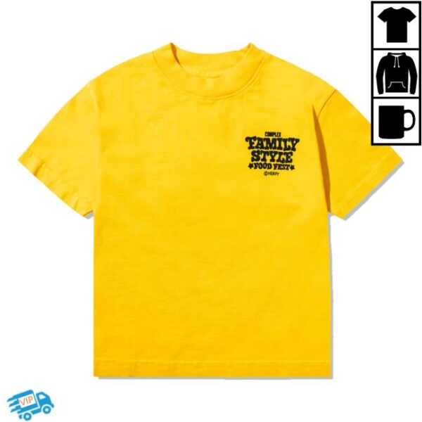 kenny Complex Merch Store Verdy Family Style Verdy X Fsff Logo T Shirt Yellow