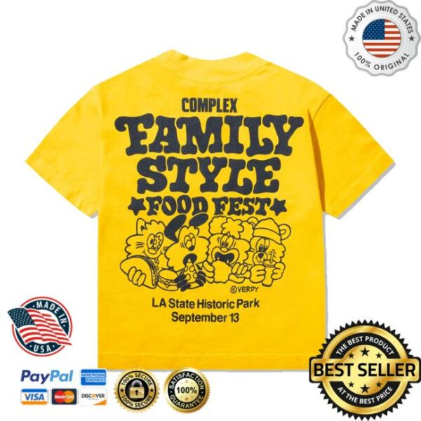 kenny Complex Merch Store Verdy Family Style Verdy X Fsff Logo T Shirt Yellowa