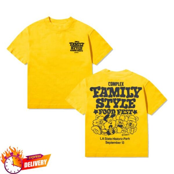 kenny Complex Merch Store Verdy Family Style Verdy X Fsff Logo T Shirt Yellowaa
