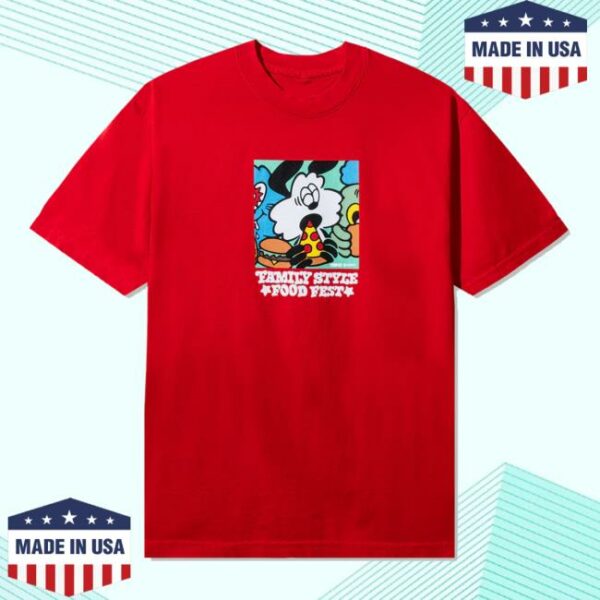kenny Complex Merch Store Verdy Family Style Vick Box Logo T Shirt Red