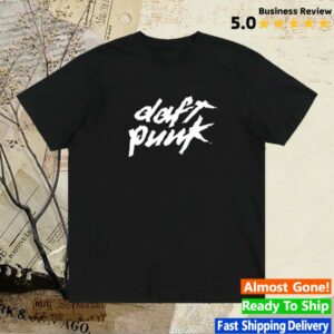 kenny Daft Punk Merch Store Black Daft Punk Logo Tee