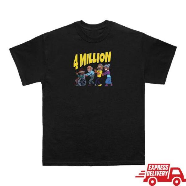 kenny Daydrian Harding Merch Store 4 Million Subscribers Black Tee