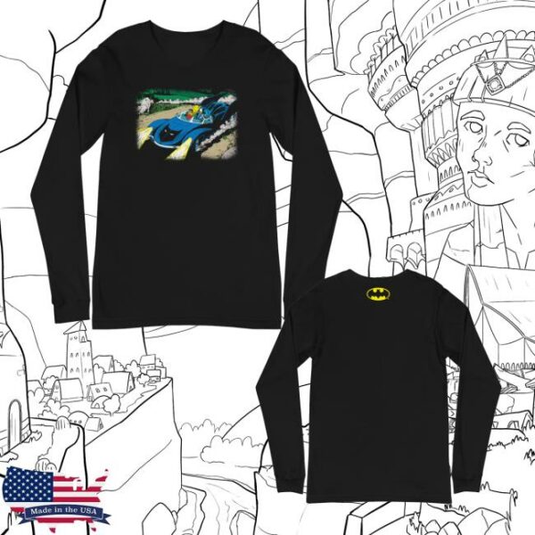 kenny Dc Shop Merch Batman Silver Age Batmobile Long Sleeve T Shirt