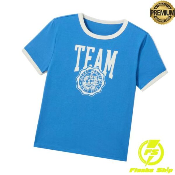 kenny Disney Store Merch Mickey Mouse And Friends Collegiate Ringer T Shirtv