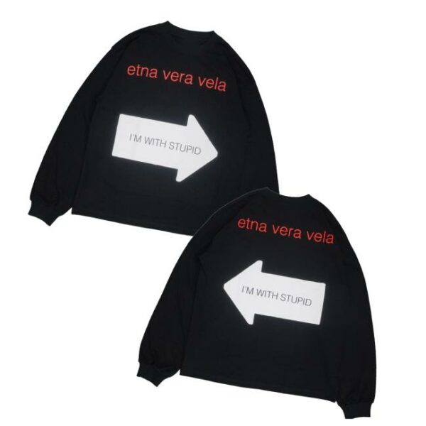 kenny Etnaveravela Merch Store I'M With Stupid Longsleevev