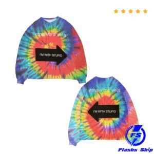 kenny Etnaveravela Merch Store I'M With Stupid Multicolored Longsleeve