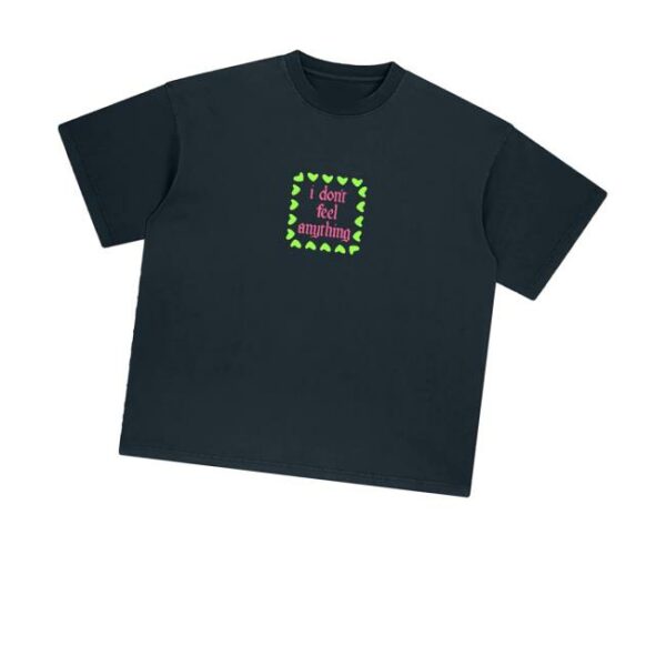 kenny Fontaines Dc Shop Merch I Dont Feel Anything Black T Shirtv