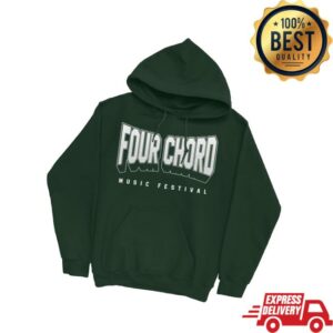 kenny Four Chord Music Festival Merch Store Green Hardcore Pullover Hoodiev
