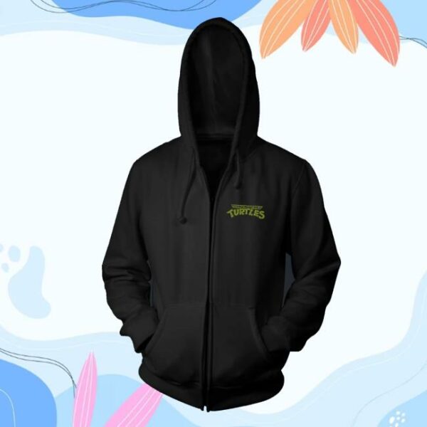 kenny Fright Rags Merch Store Teenage Mutant Ninja Turtles 1990 This Is No Cartoon Zippered Hoodie