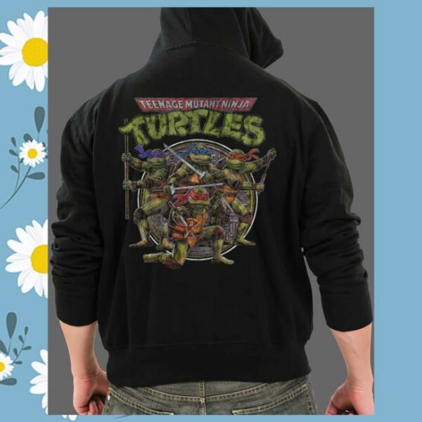 kenny Fright Rags Merch Store Teenage Mutant Ninja Turtles 1990 This Is No Cartoon Zippered Hoodieaa