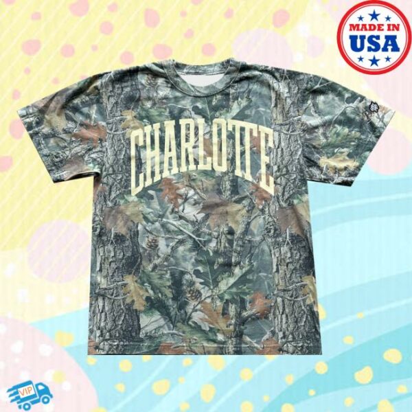 kenny Glory Days Apparel Charlotte Big Block Faded Camo T Shirt