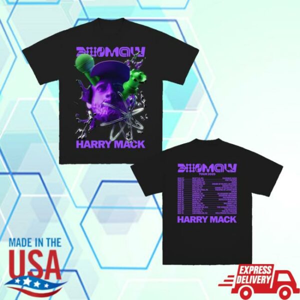 kenny Harry Mack Shop Merch Anomaly Tour 2025 Black T Shirt