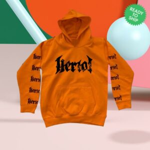 kenny Heriot Metal Store Merch Orange Logo Hoodie