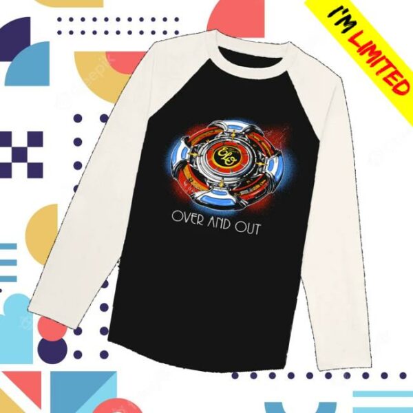 kenny Jeff Lynnes Elo Store Merch Over And Out Spaceship Raglanv