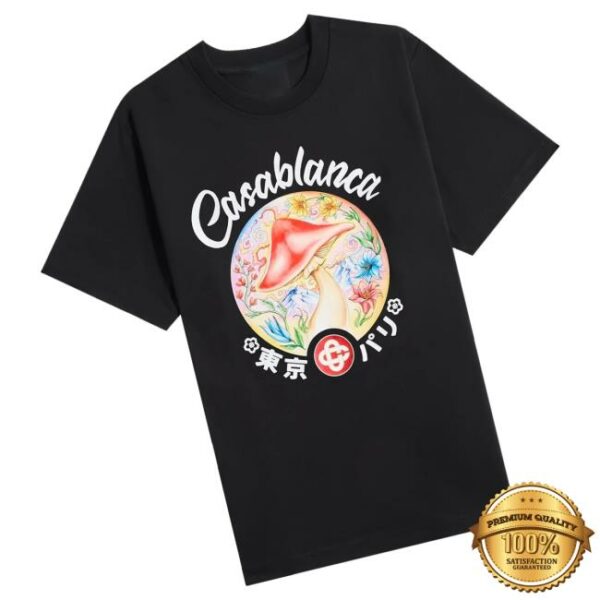 kenny Kith Merch Store Casablanca Mushroom Emblem Printed Teea