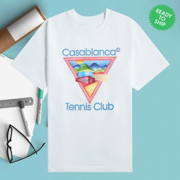kenny Kith Merch Store Casablanca Tennis Club Icon Printed Tee