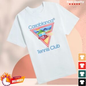 kenny Kith Merch Store Casablanca Tennis Club Icon Printed Teea kenny Kith Merch Store Casablanca Tennis Club Icon Printed Teea