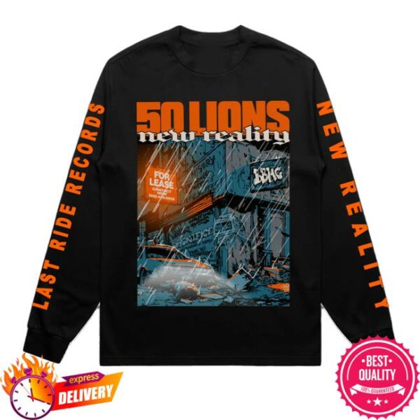 kenny Last Ride Records Merch Store 50 Lions New Reality Long Sleeve