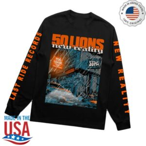 kenny Last Ride Records Merch Store 50 Lions New Reality Long Sleevev