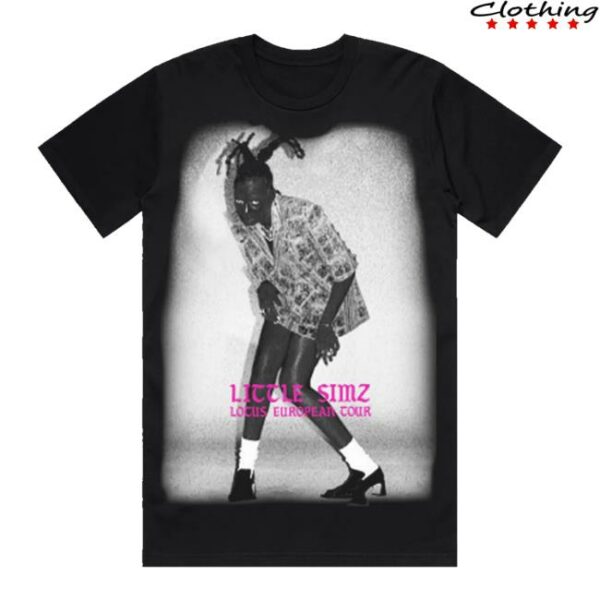 kenny Little Simz Merch Store Lotus Tour All Over Print Black Tee