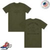 kenny Little Simz Merch Store Lotus Tour European Map Army Green Tee