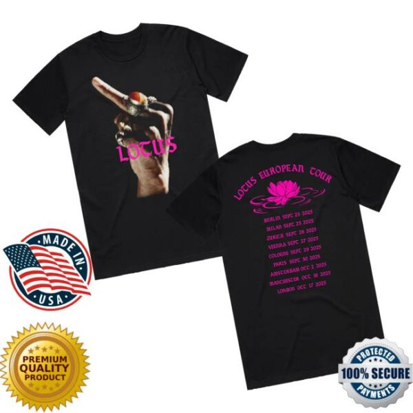 kenny Little Simz Merch Store Lotus Tour Finger Black Teea