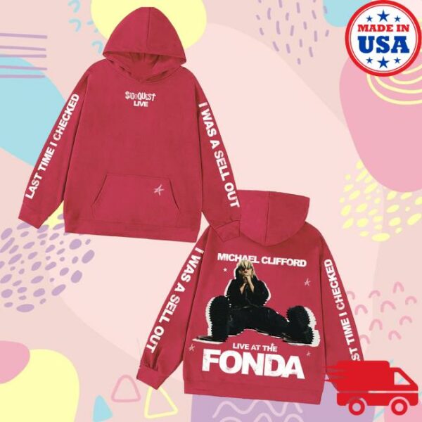 kenny Michael Clifford Shop Merch Sellout Red Hoodiev