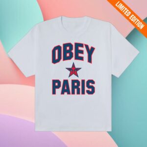 kenny Obey Clothing Merch Store Paris City Star Heavyweight T Shirt