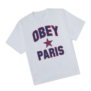 kenny Obey Clothing Merch Store Paris City Star Heavyweight T Shirta