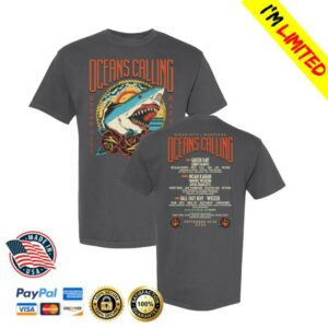 kenny Oceans Calling Festival Shop Merch Shark Lineup Tee
