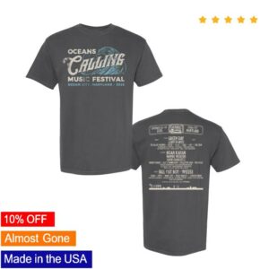 kenny Oceans Calling Festival Shop Merch Wave Lineup Tee