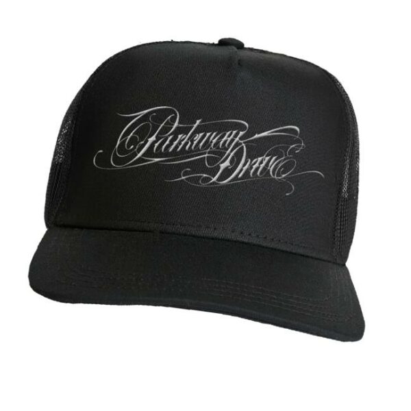 kenny Parkway Drive Rock Merch Store Deep Blue Logo Trucker Capv