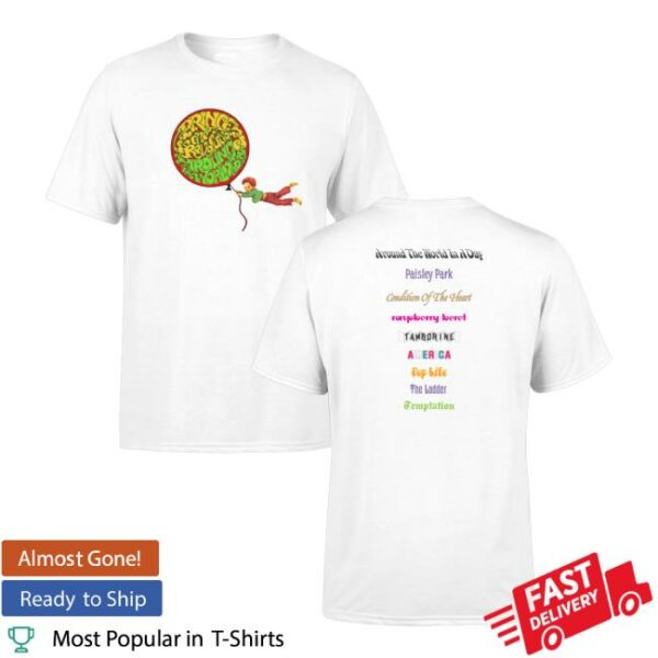 kenny Prince Official Merch Store Around The World In A Day Balloon Boy T Shirt Whiteaa