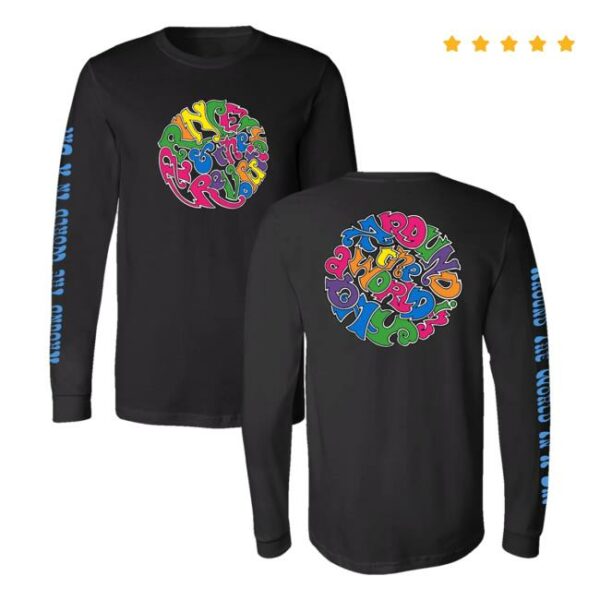 kenny Prince Official Merch Store Around The World In A Day Long Sleeve Circle Logo T Shirt