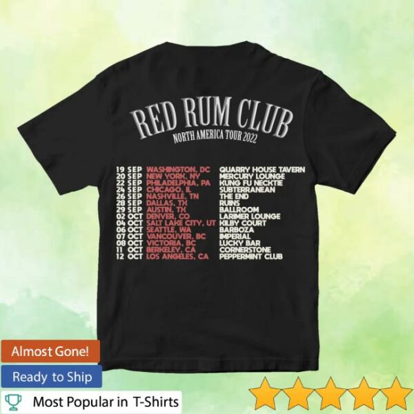 kenny Red Rum Club Merch Store Usa 2022 Tour Teea
