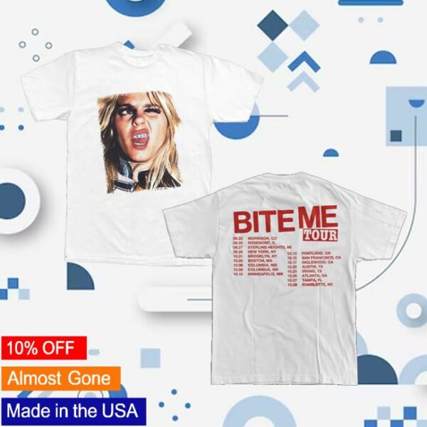kenny Renee Rapp Merch Store White Tour Photo Tee