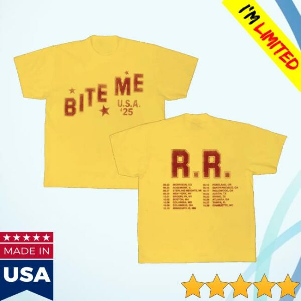 kenny Renee Rapp Merch Store Yellow Tour Tee