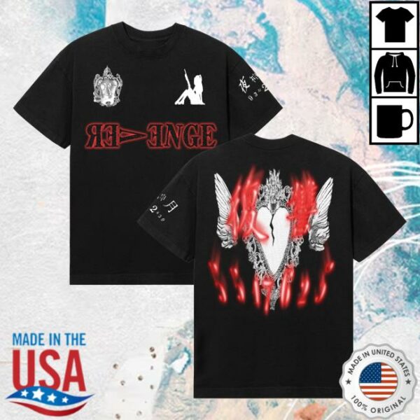 kenny Revenge Official Merch Store D1e Tee Black Redaa