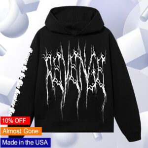 kenny Revenge Official Merch Store Motion Lightning Logo Hoodie Black