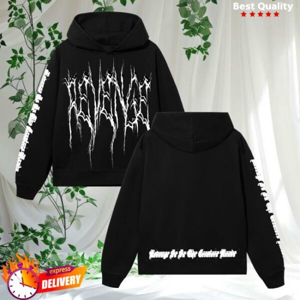 kenny Revenge Official Merch Store Motion Lightning Logo Hoodie Blackaa