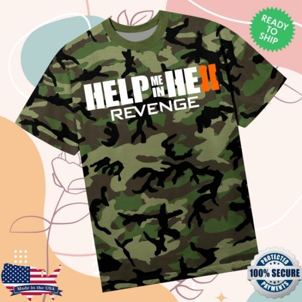 kenny Revenge Official Merch Store Splitscreen Tee Green Camoa