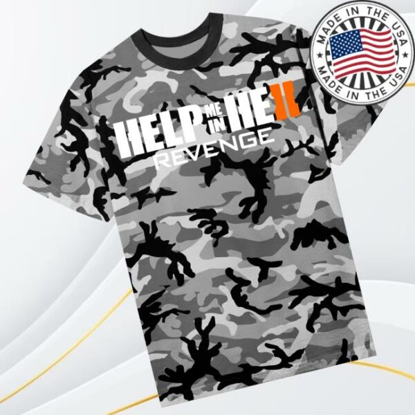 kenny Revenge Official Merch Store Splitscreen Tee White Camoa