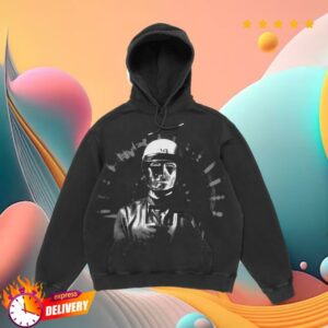 kenny Scrt Merch Store Commander Hoodie Garment Dyed Black