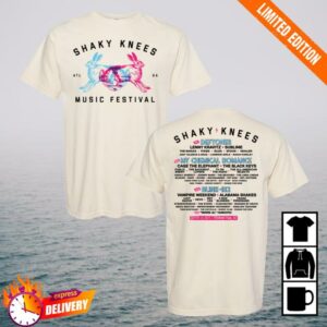 kenny Shaky Knees Festival Merch Store Rabbits Lineup Tee kenny Shaky Knees Festival Merch Store Rabbits Lineup Tee