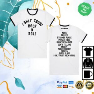 kenny The Living End Merch Store The Living End I Only Trust Rock N Roll White Ringer Tee