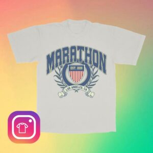 kenny The Marathon Clothing Merch Store Marathon Seal T Shirt Cream