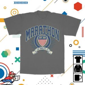kenny The Marathon Clothing Merch Store Marathon Seal T Shirt Vintage Black