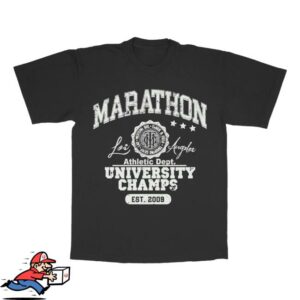 kenny The Marathon Clothing Merch Store Marathon University T Shirt Black