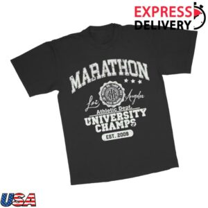 kenny The Marathon Clothing Merch Store Marathon University T Shirt Blacka kenny The Marathon Clothing Merch Store Marathon University T Shirt Blacka